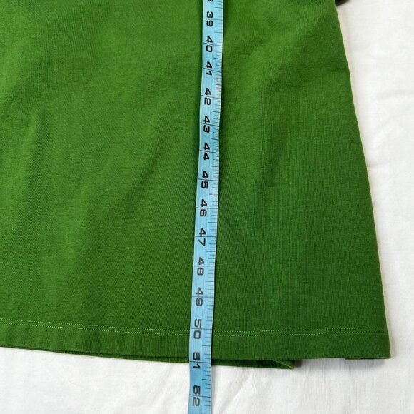 ALL SAINTS Anna Maxi T-Shirt Dress Modern Cotton Side Slits Shapeless Green US 4 - Picture 10 of 14